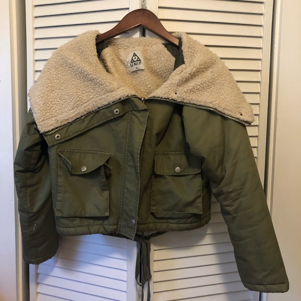 UNIF cropped military jacket